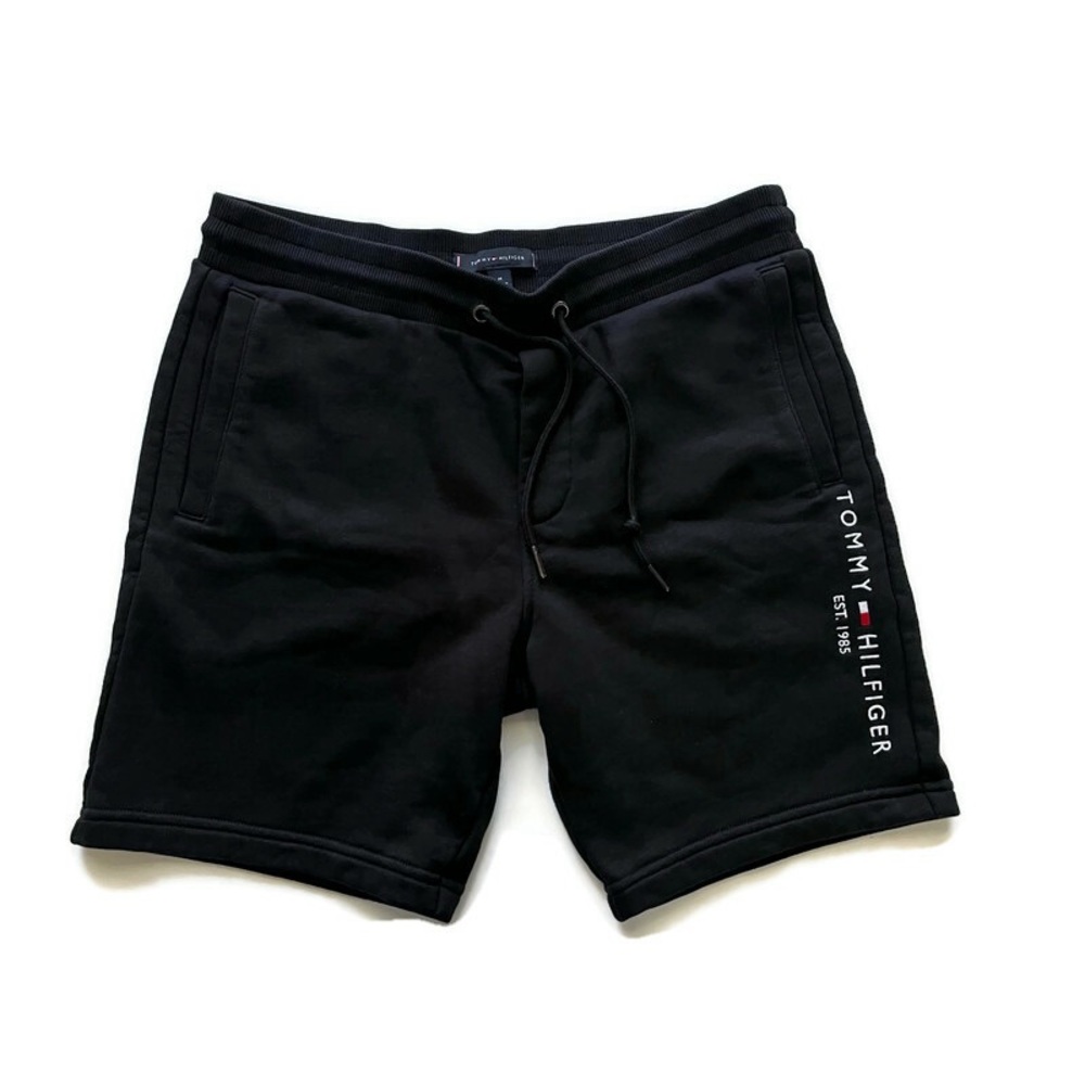 Tommy Hilfiger Embroidered Tommy Logo Sweat short color black size medium